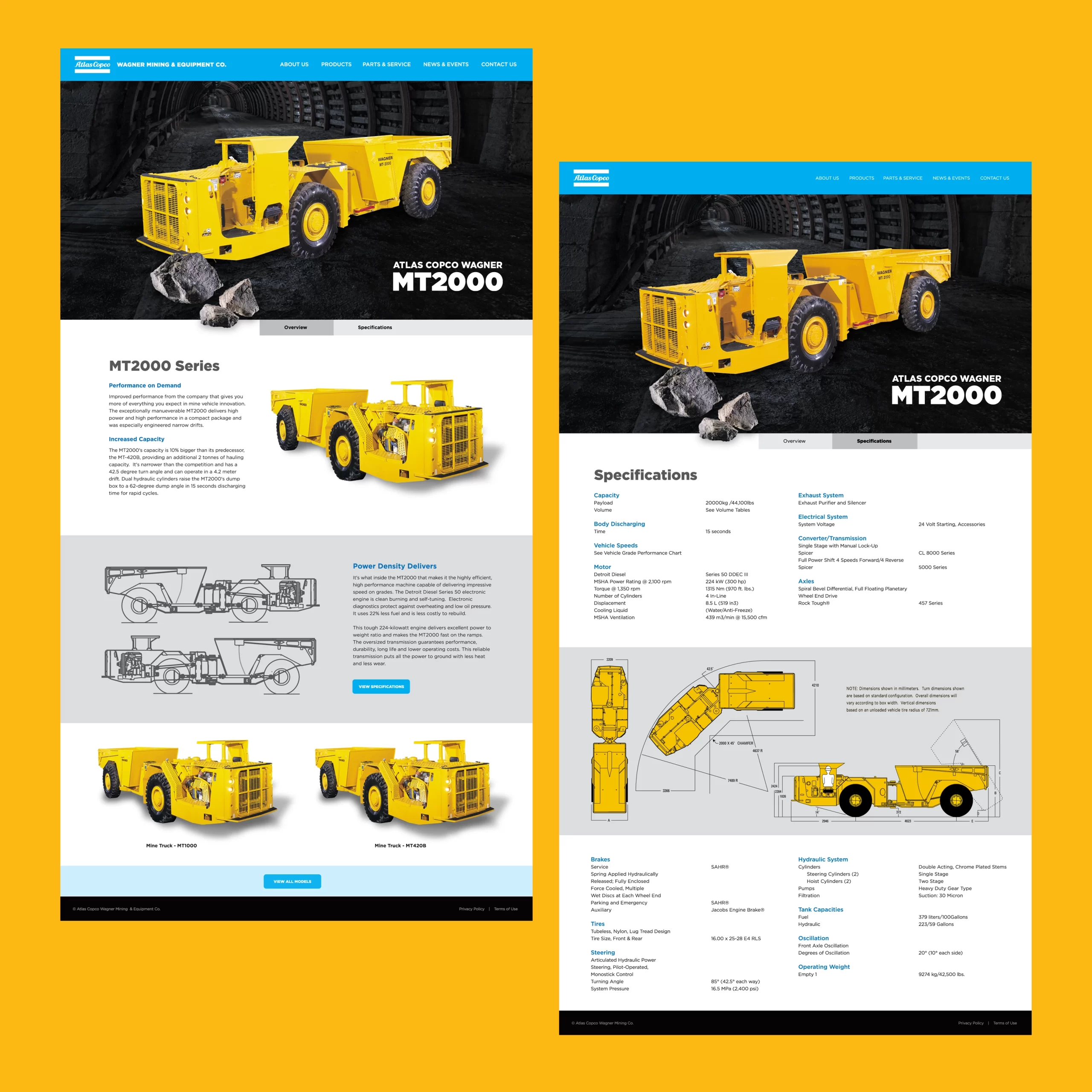 Atlas Copco Wagner Website Pages