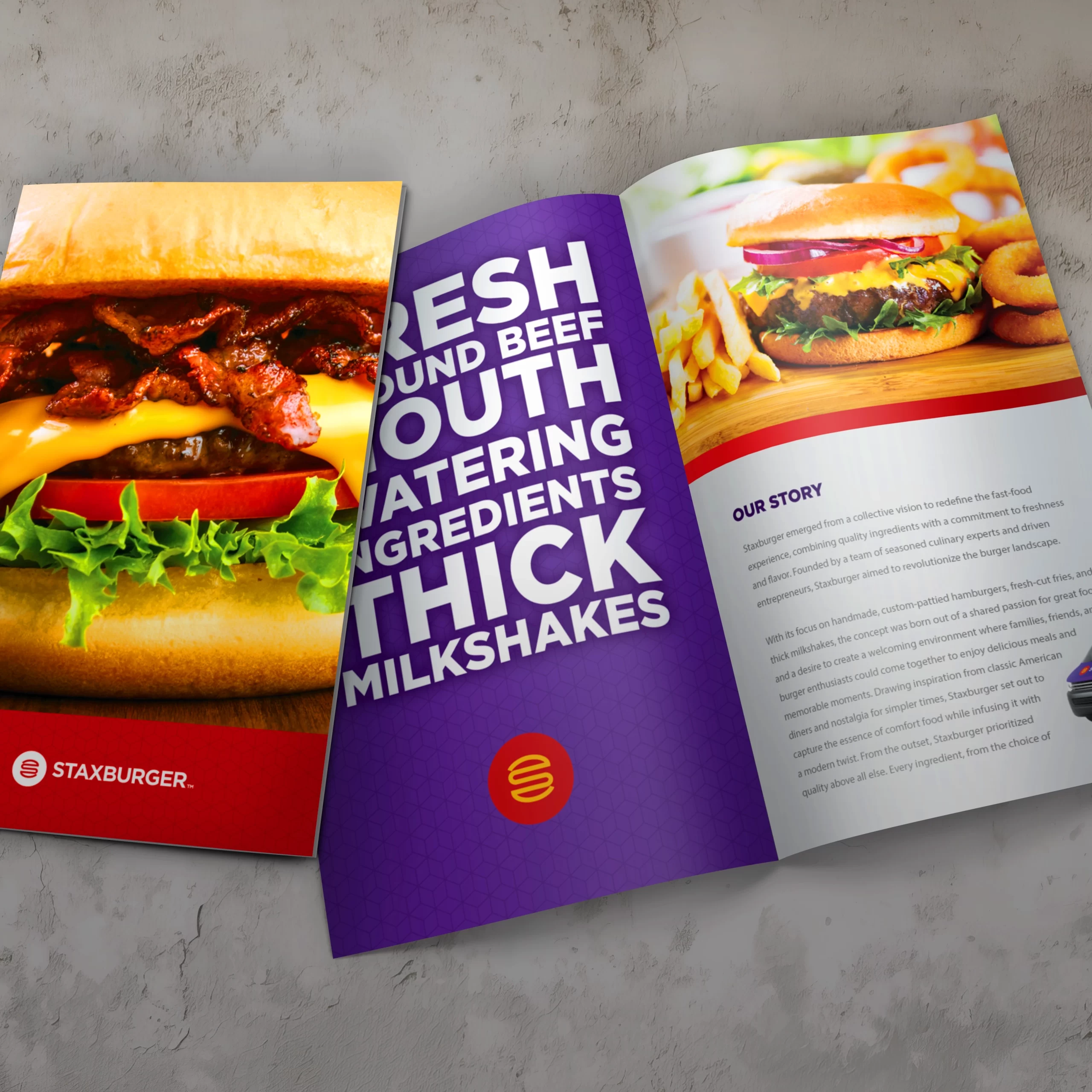 Staxburger - Menu Brochure