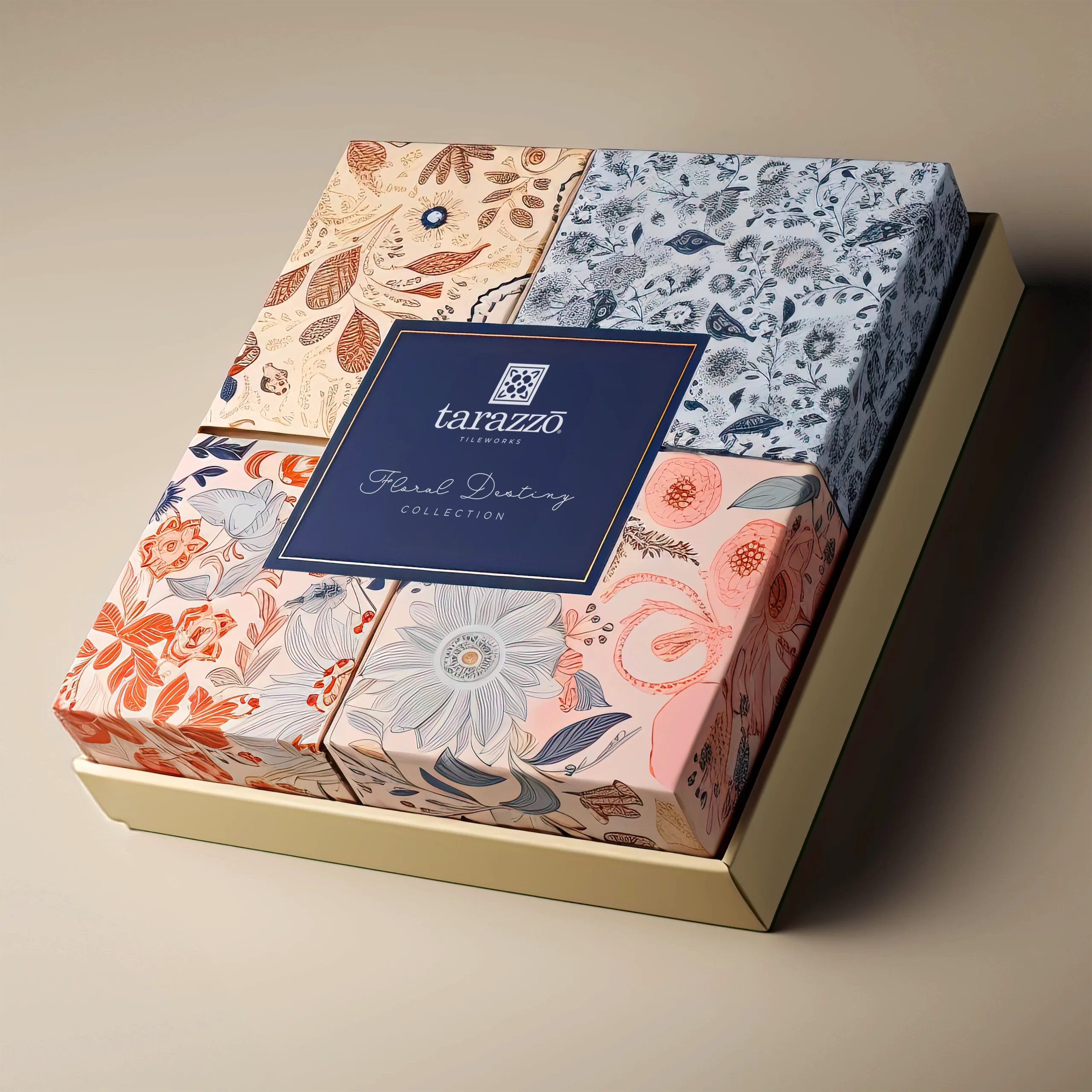 Tarazzo Tileworks Floral Destiny Product Packaging