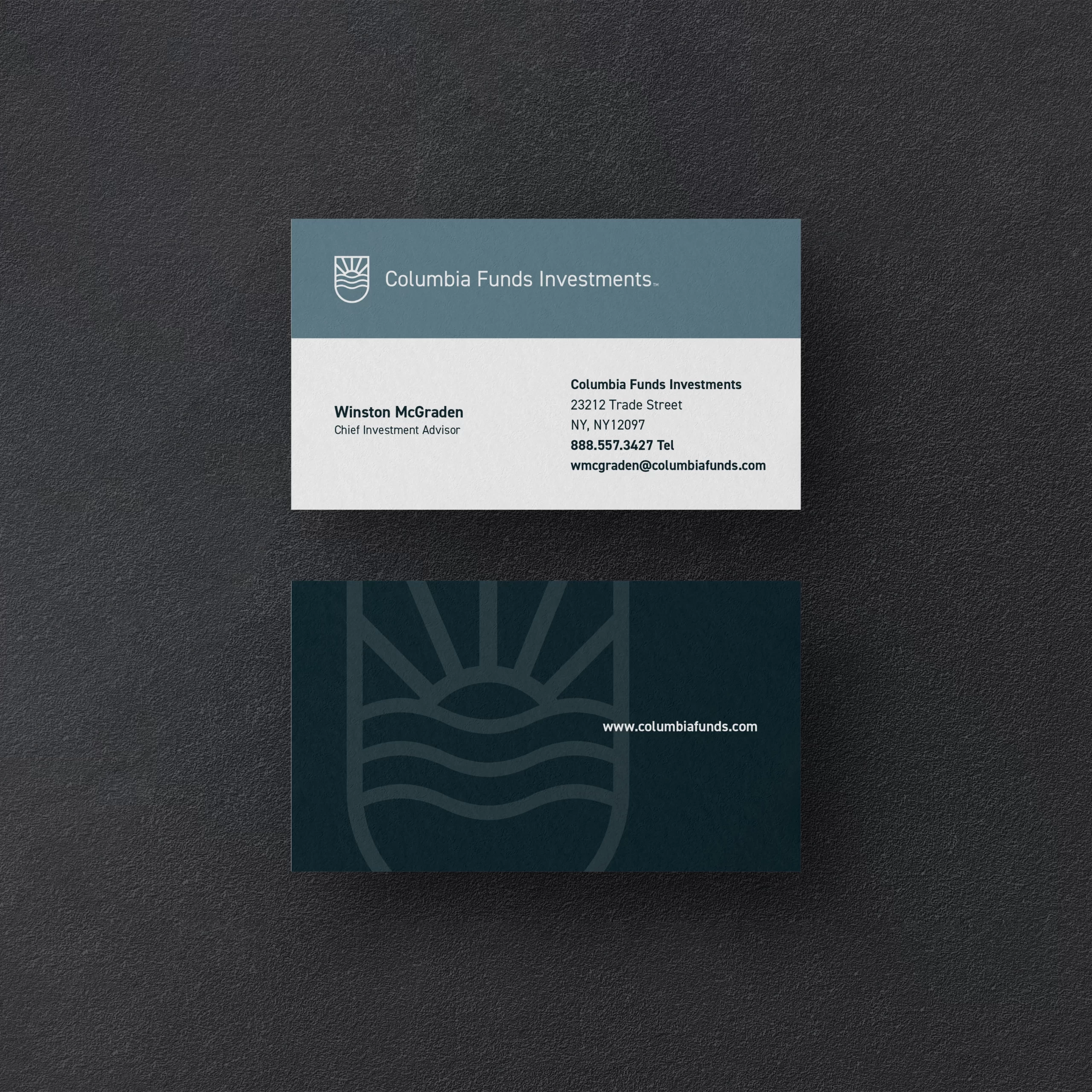 Columbia Funds Investments Business Cards