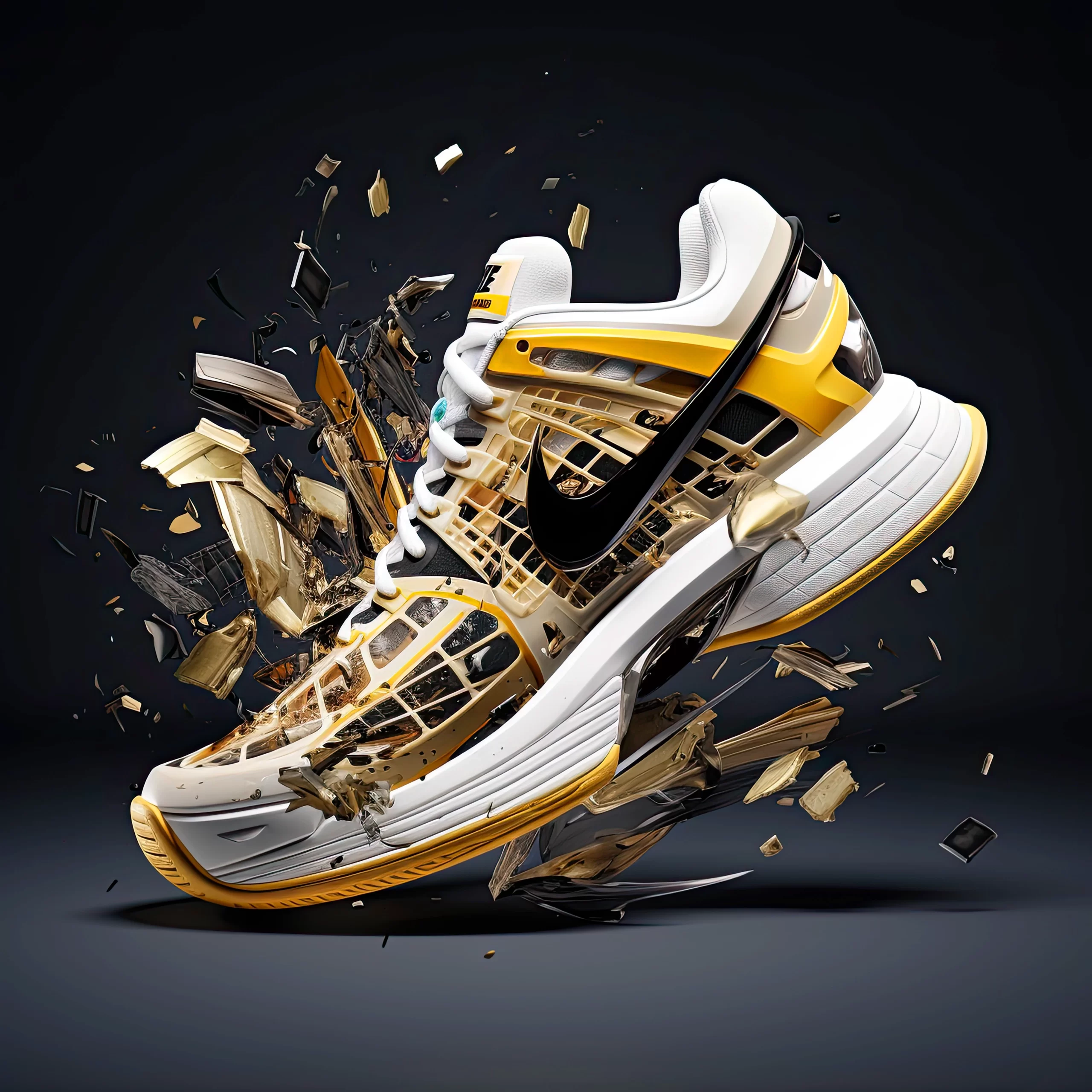 Nike Running Shoe Illustration Poster