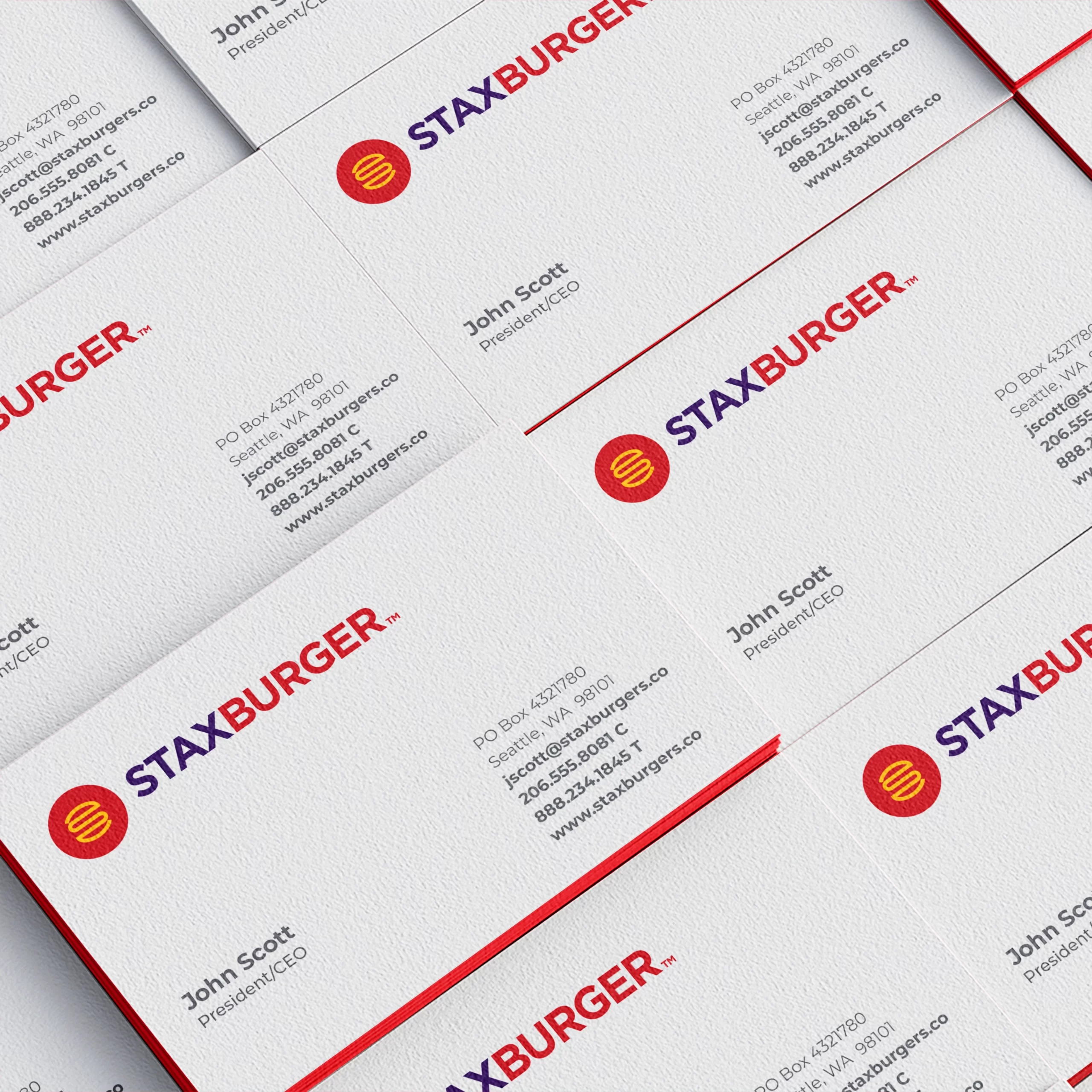 Staxburger - Business Cards